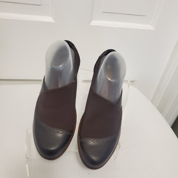 NAOT Brown Fabric Brogue Leather Loafer Shoes Size 40=9, Business Casual - Picture 6 of 12